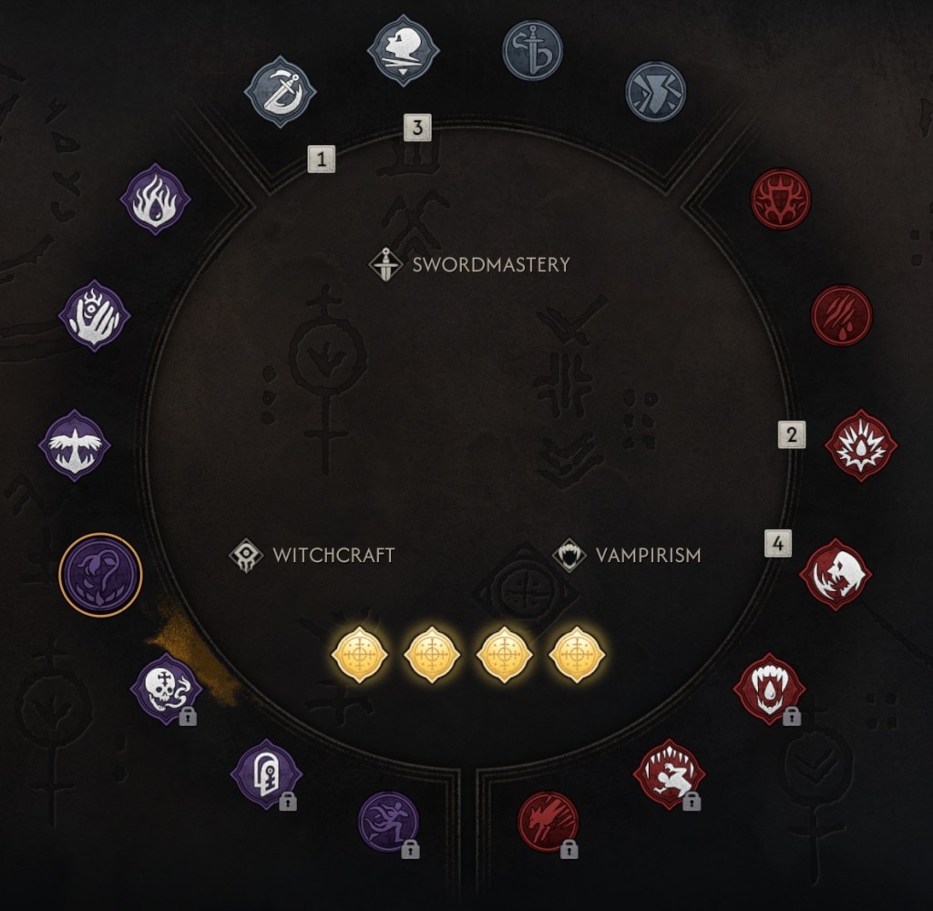 Blood of Dawnwalker ability wheel